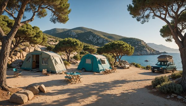 Comment réserver un voyage pas cher dans un camping à 10m du bord de mer Corse ?